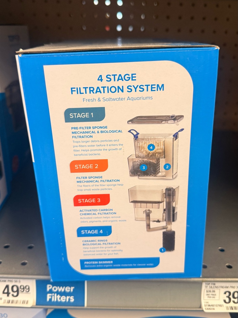 PRO50 SilenStream Power Filter β Blue/Clear - Picture 3 of 4